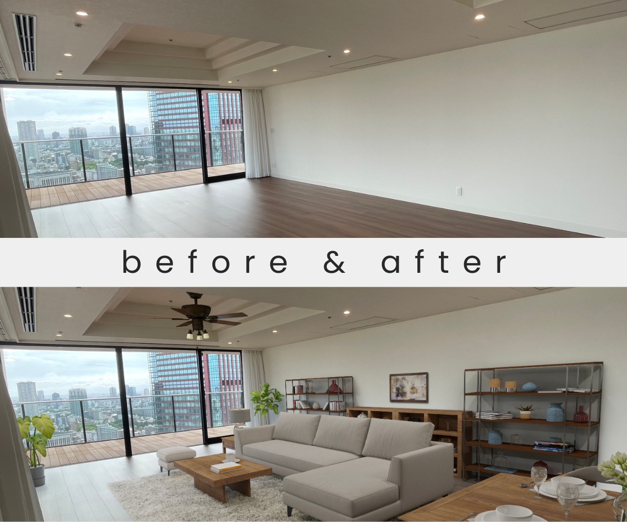 売却率UP！バーチャルホームステージングを作ります 不動産物件やモデルルームのインテリアコーディネートに！印刷可 イメージ1