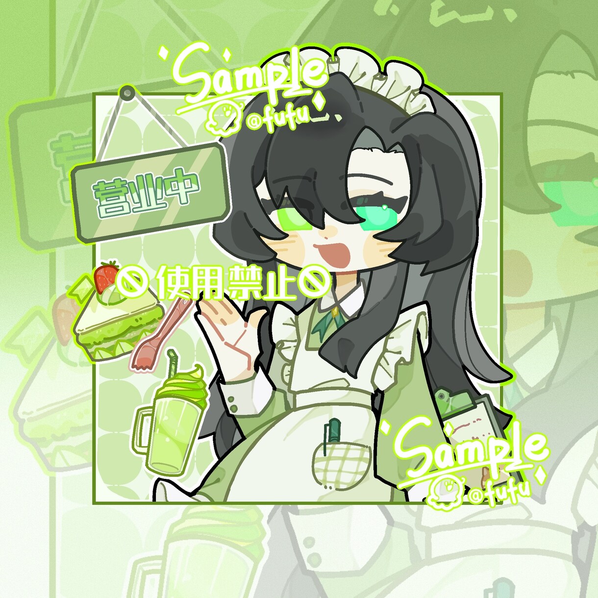 かわいい背景付きデフォルキャラクター制作します ＊SNS・プレゼントにおすすめ！ イメージ5