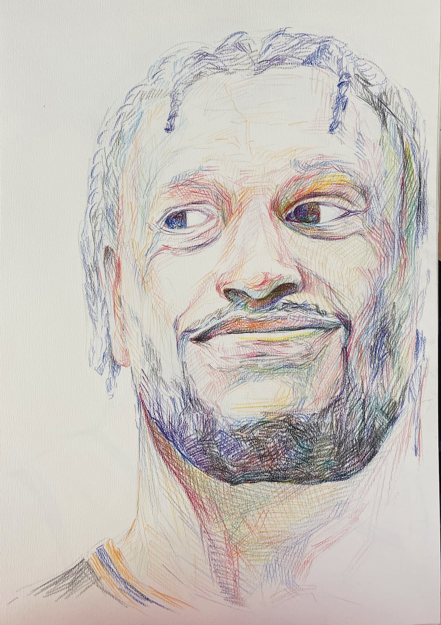 色鉛筆で鮮やかな透明感のある似顔絵を描きます お祝いの品としてご家族や友人へのプレゼントとしていかがですか イメージ5