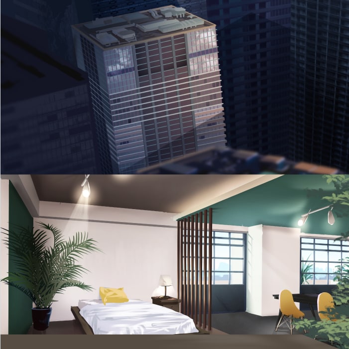 ハイクオリティな背景風景イラスト作成します MV・配信背景・ゲーム素材用など イメージ5
