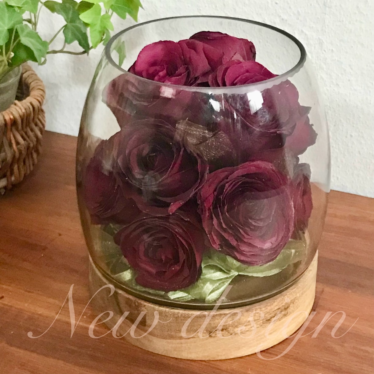 プロポーズの花束ウエディングブーケ記念花を残します 【ポットグラス】 特別な日の花を立体的に保存　ドライ加工 イメージ8