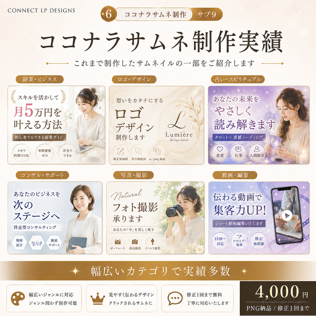 ココナラ出品ページのサムネ画像作ります ココナラで一瞬で伝わるクリックされやすい出品画像 イメージ9