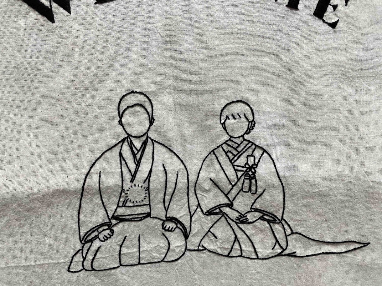 ウェルカムボードにもなる刺繍のタペストリー作ります 一つ一つ手作業で温かみのある作品を作成します。 イメージ4