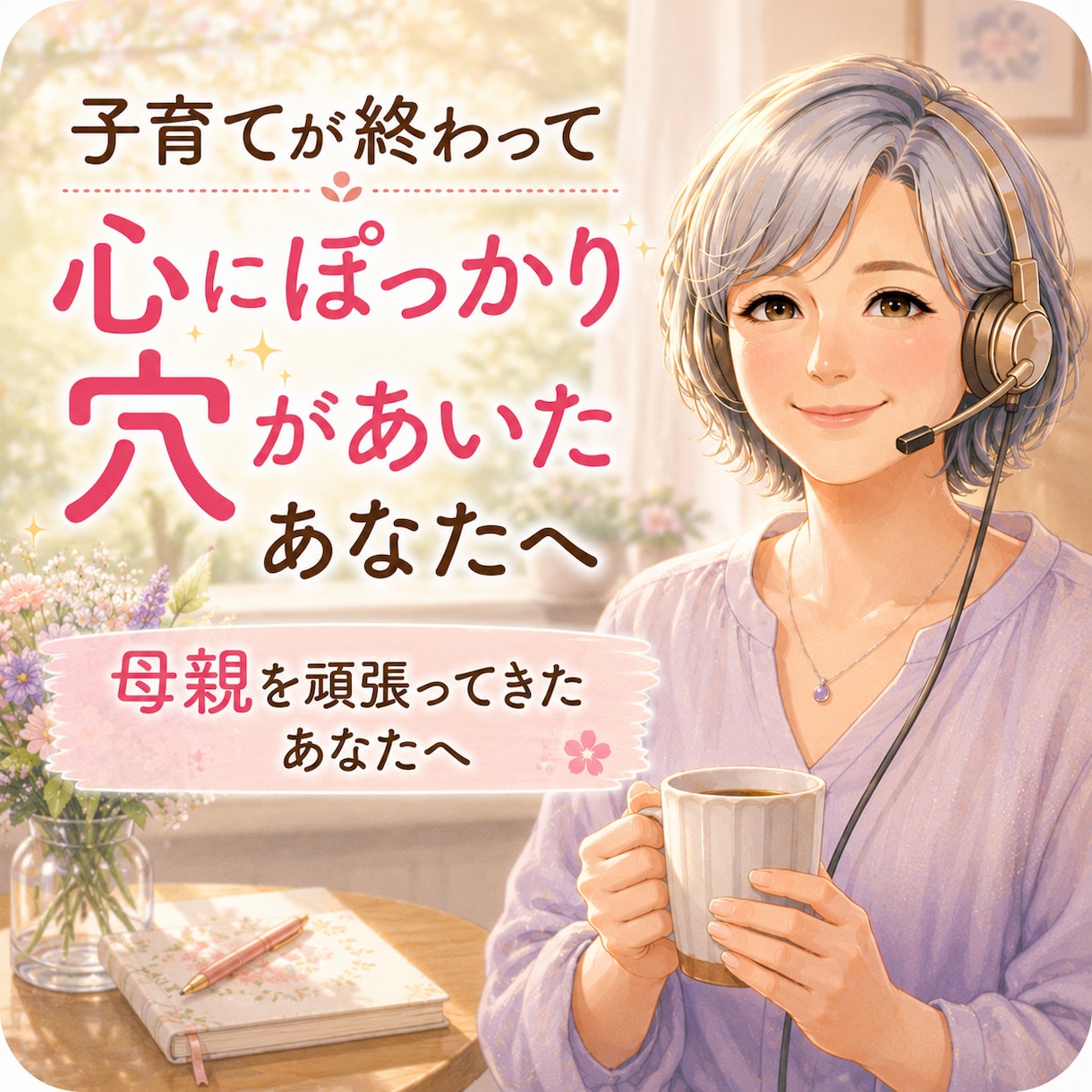 寂しい誰かに話したい、その気持ちをお聞きします 子育てを終えた方、終えようとしてる方の女性向けのサービスです イメージ6