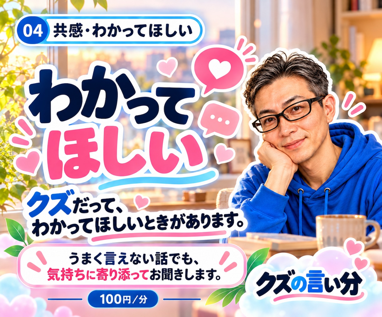 否定せず気持ちを受け止めてお聞きします 「正しい答え」より、まずわかってほしいときに。 イメージ1
