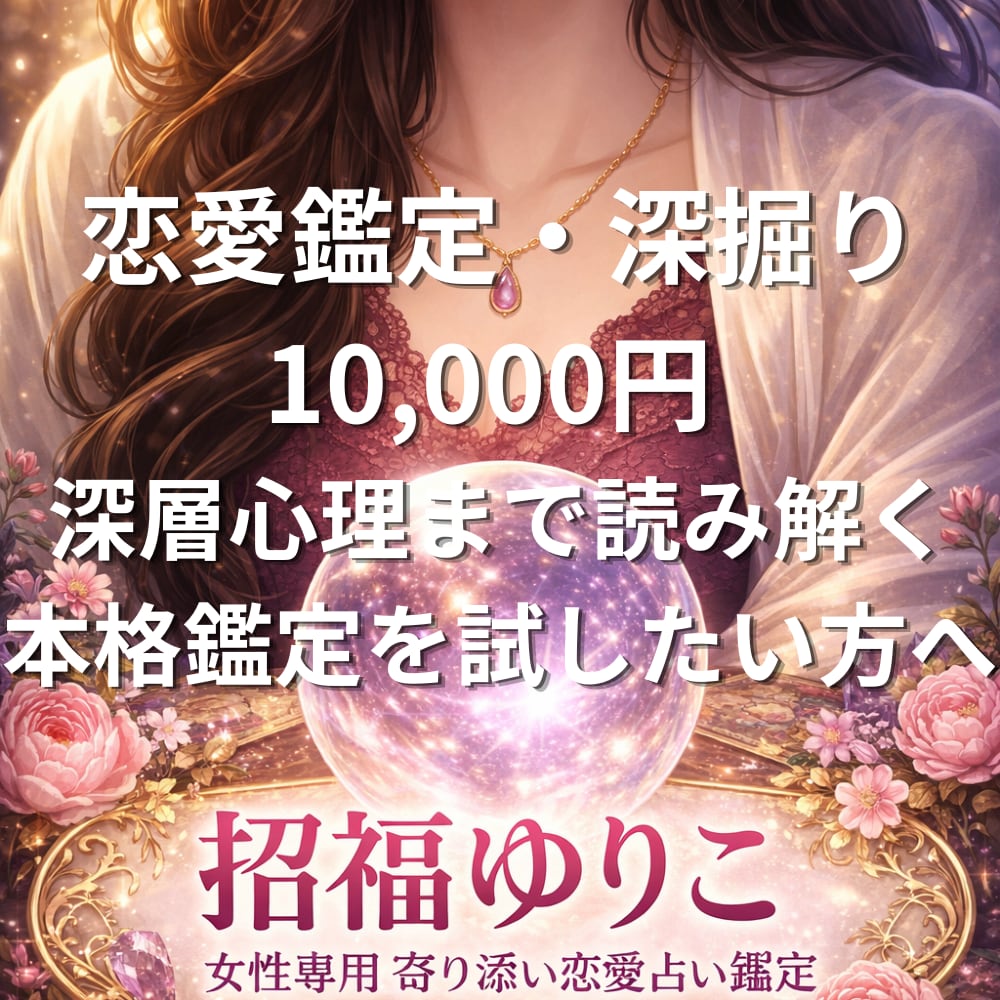 彼の深層心理まで丁寧に読み解きます もっと深く知りたい方への本格鑑定です イメージ1