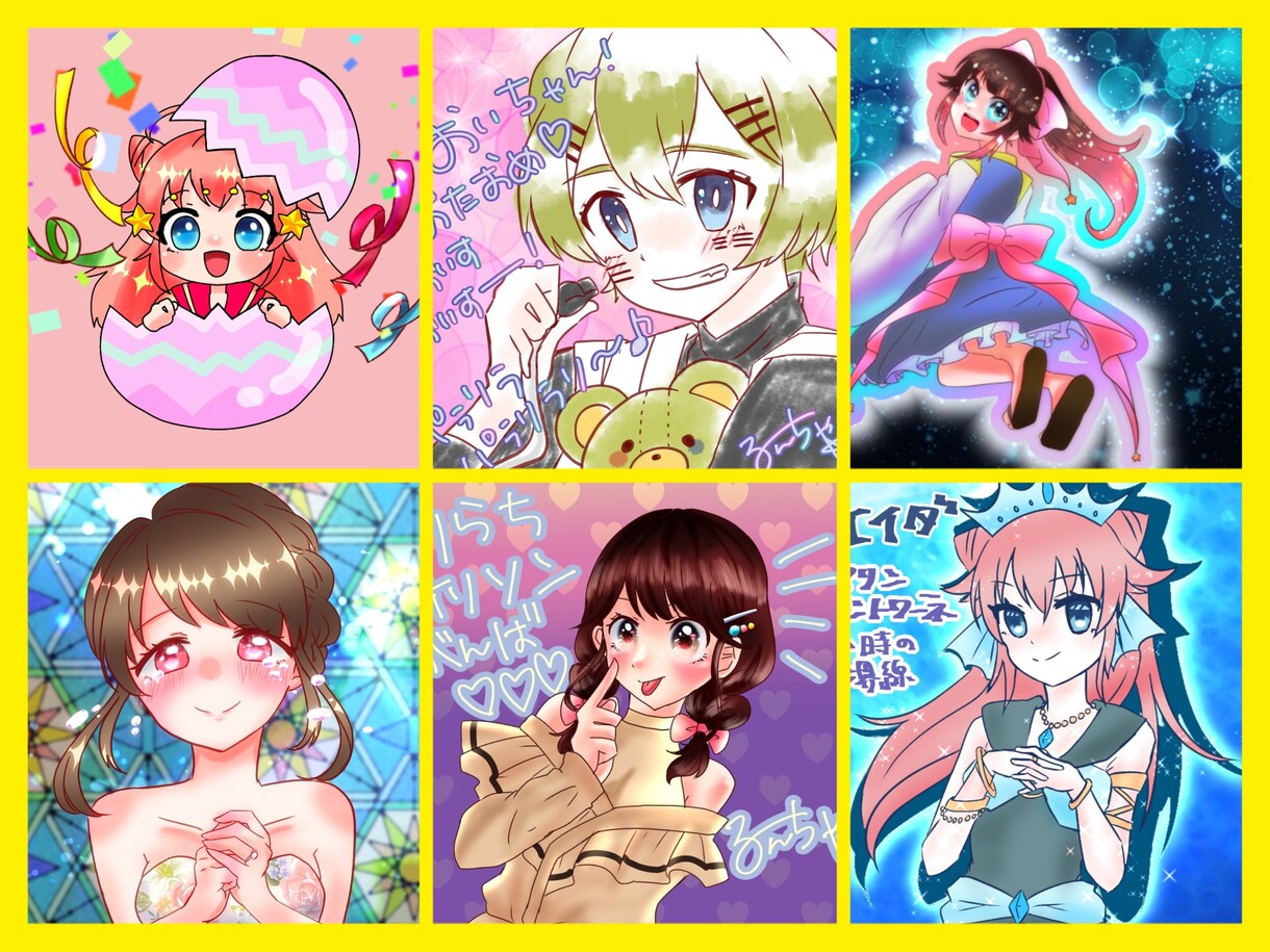 SNS向け正方形オリジナルアイコン作成します あなただけの世界でひとつのアイコンお作りします！ イメージ2