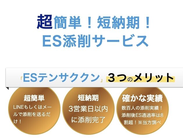 最大手化学メーカー社員がES添削します 劣等生から最大手メーカーに内定した現役社員によるES添削 イメージ2