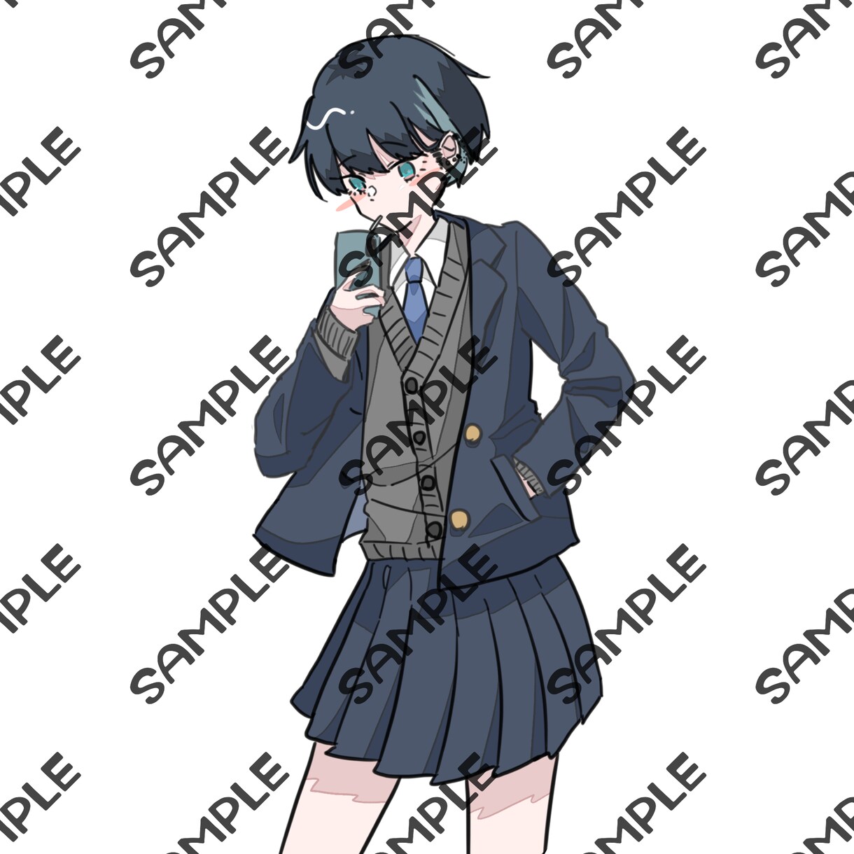 キャラクターイラスト・デザイン作成いたします SNSのアイコンやVtuberのミニキャラなどにも！ イメージ5