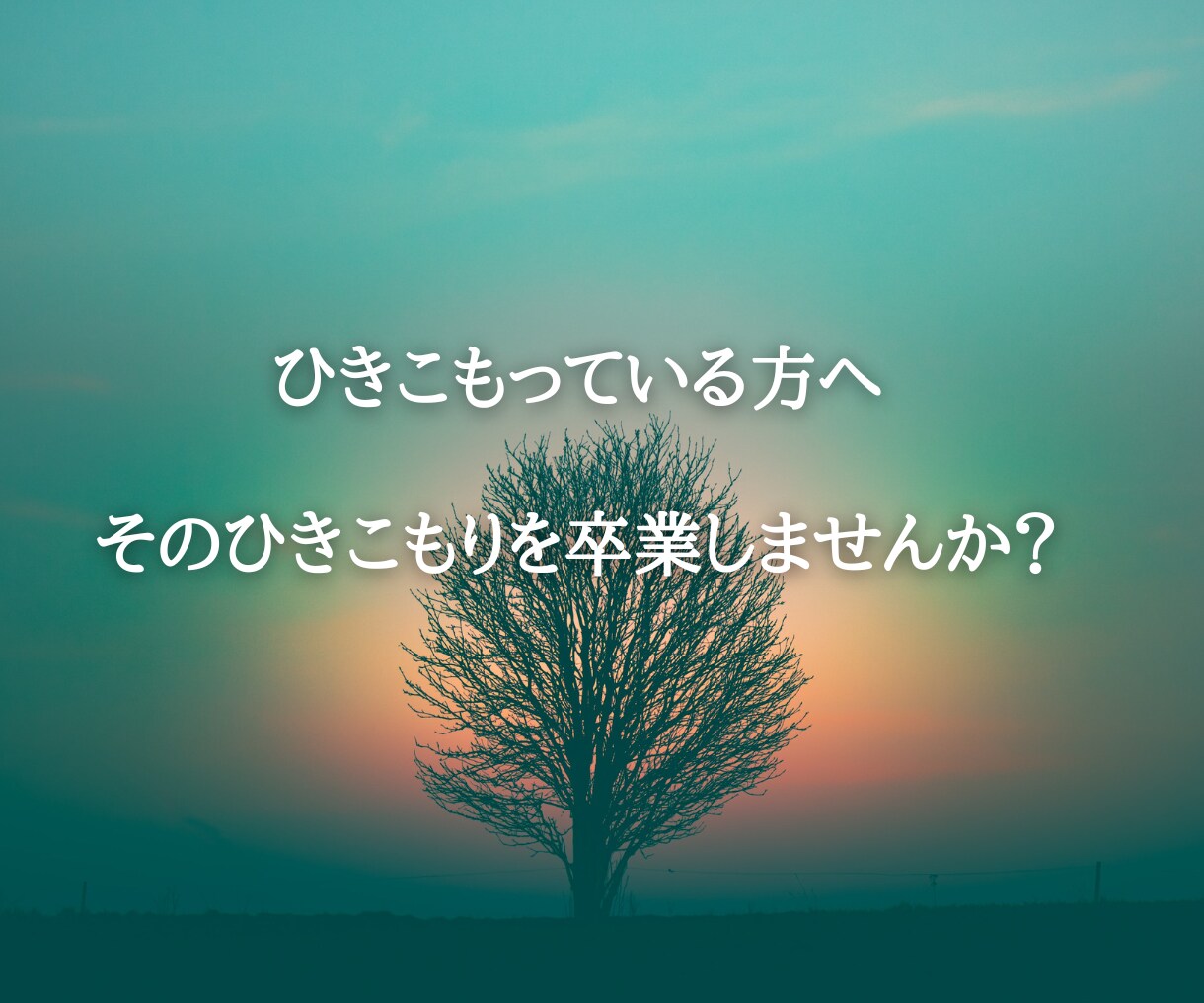 ひきこもりの問題を解決します まずは、悩みなど、お話しませんか？ イメージ1