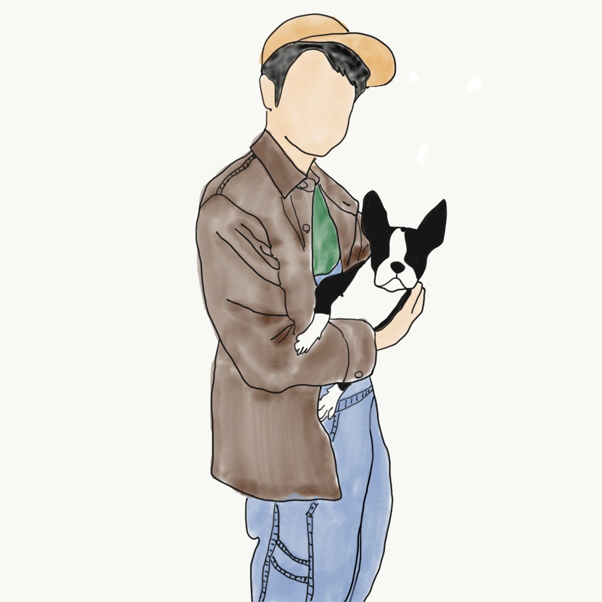 水彩画タッチでおしゃれで安心感のある似顔絵描きます トプ画やプレゼントにも！最短、最安値でご提供（期間限定） イメージ2