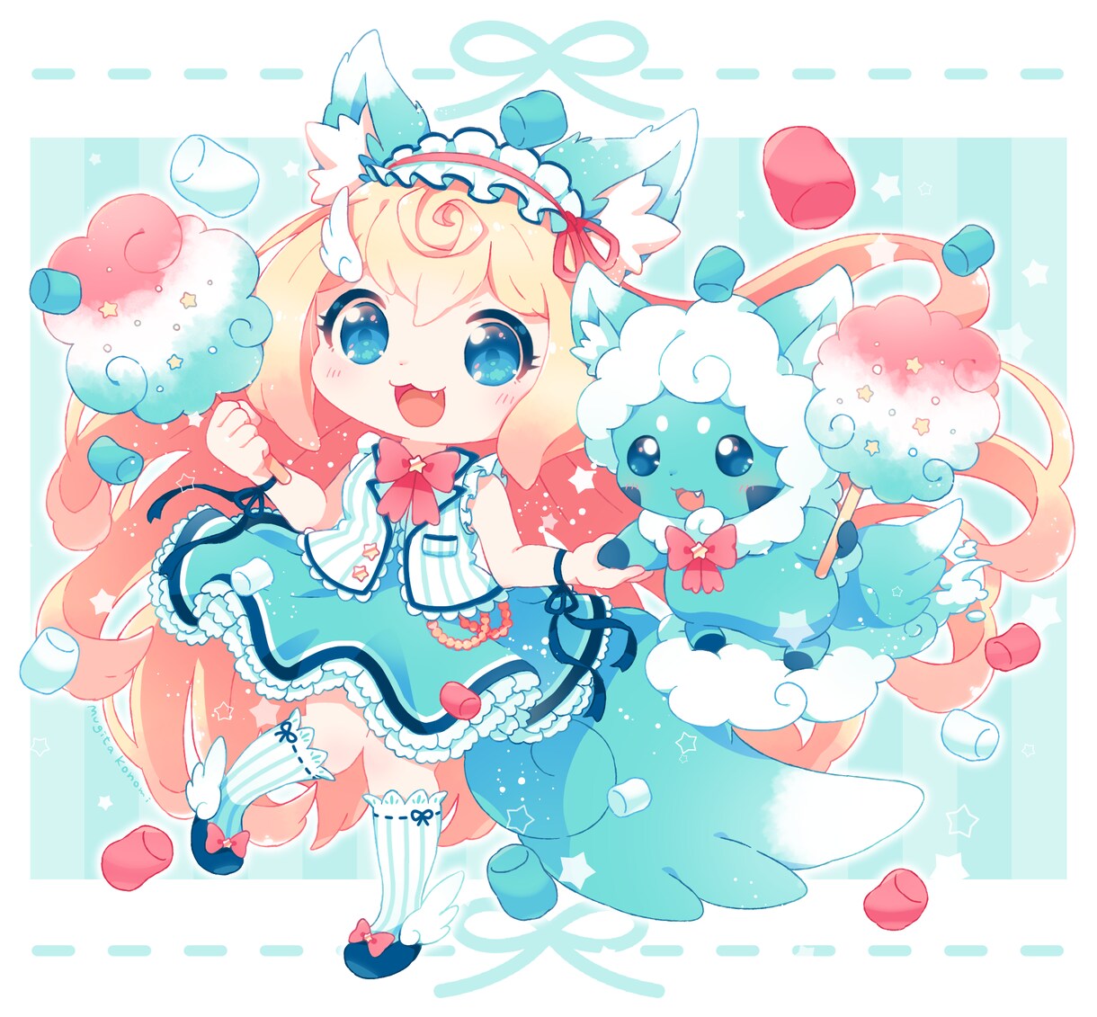 商用◎ミニキャラ・SDのグッズ用イラスト描きます Vtuberの記念グッズなどにオススメ！ イメージ9