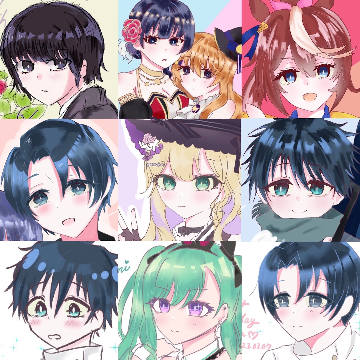SNS用アイコン描きます かわいい絵柄でSNS使用できるアイコン描かせていただきます イメージ2