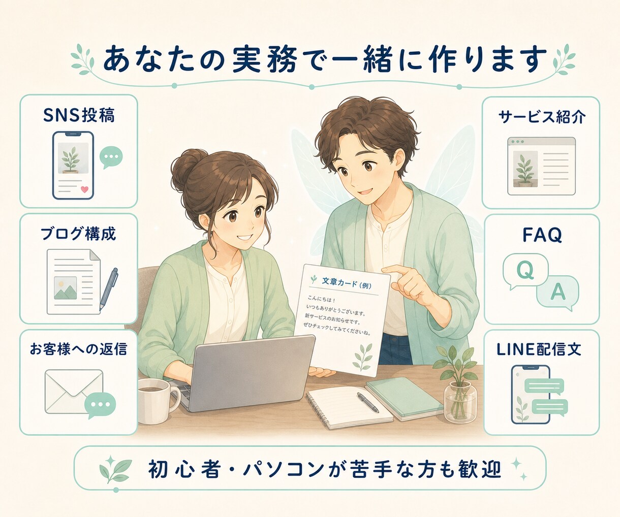 小規模事業向けChatGPT活用を教えます SNS・ブログ・返信文を一緒に作る初心者向け60分 イメージ3