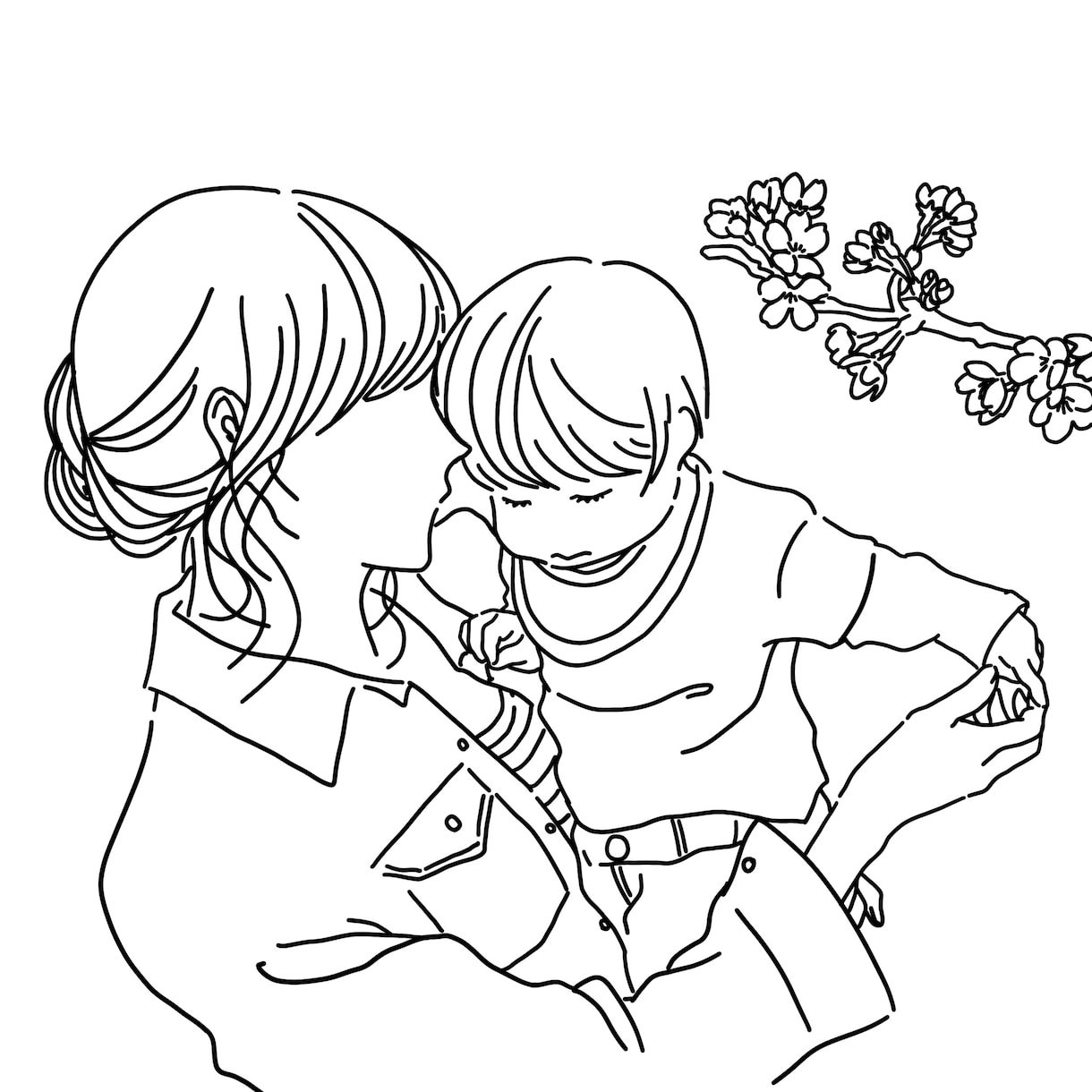 シンプルでオシャレな線画イラスト描きます ウエディングイラスト、似顔絵イラストやアイコンなど！商用OK イメージ4