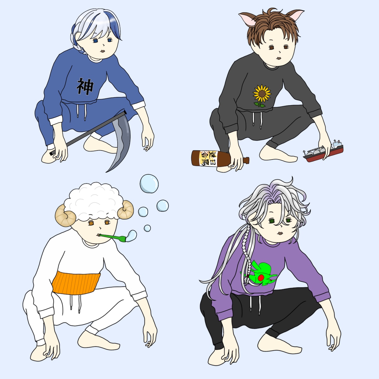 やさぐれたハロウィン衣装のあなたを描きます やさぐれイラストのハロウィンの着せかえが出ました！ イメージ8