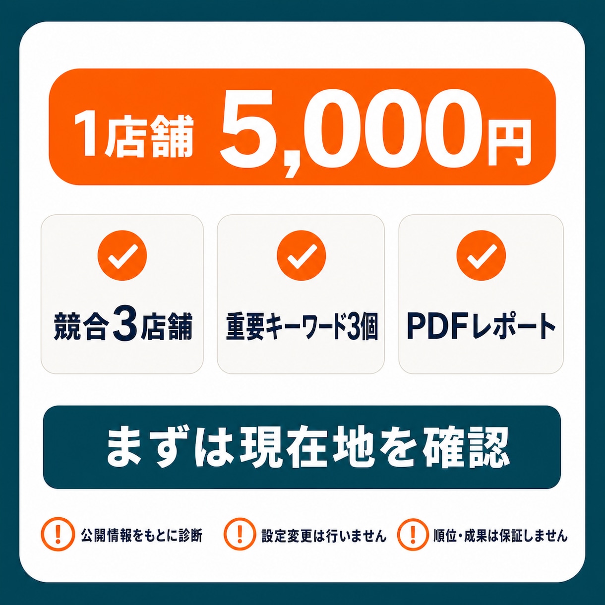 Googleマップ集客の弱点を診断します 競合3店舗と比較して改善の優先順位を提案 イメージ10