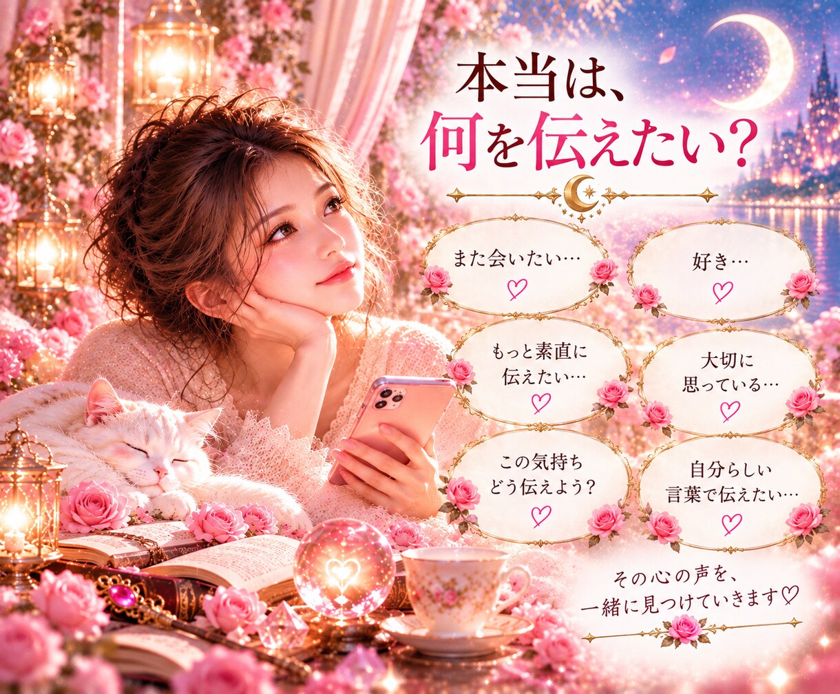 好きな人へのLINE返信を丁寧に整えます 心にある本当の想いを、あなたらしい言葉へ丁寧に整えます イメージ2