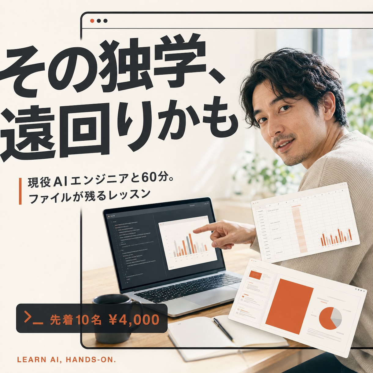 現役AIエンジニアがClaude Code教えます 独学で迷う前に、現場のAI活用を60分で整理します！ イメージ1