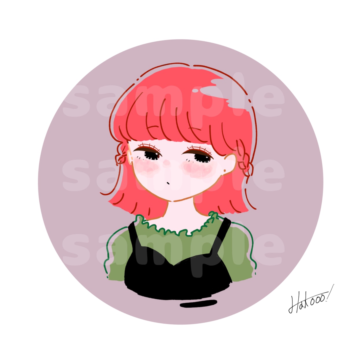 レトロポップなイラストをお届けします レトロポップで可愛い！◎SNSのアイコンにおすすめ イメージ6