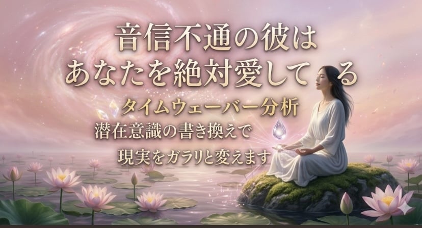 音信不通の原因を潜在意識から分析します 音信不通の彼はあなたを絶対愛している！潜在意識を整え現実激変 イメージ1