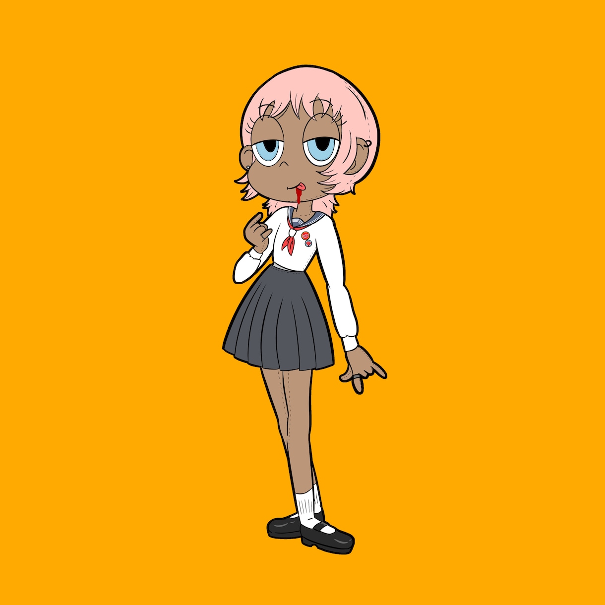 海外受けしそうなキャラクターをパターン化で描きます あなたのお気に入りのキャラクターを作り、世界に広めよう イメージ2