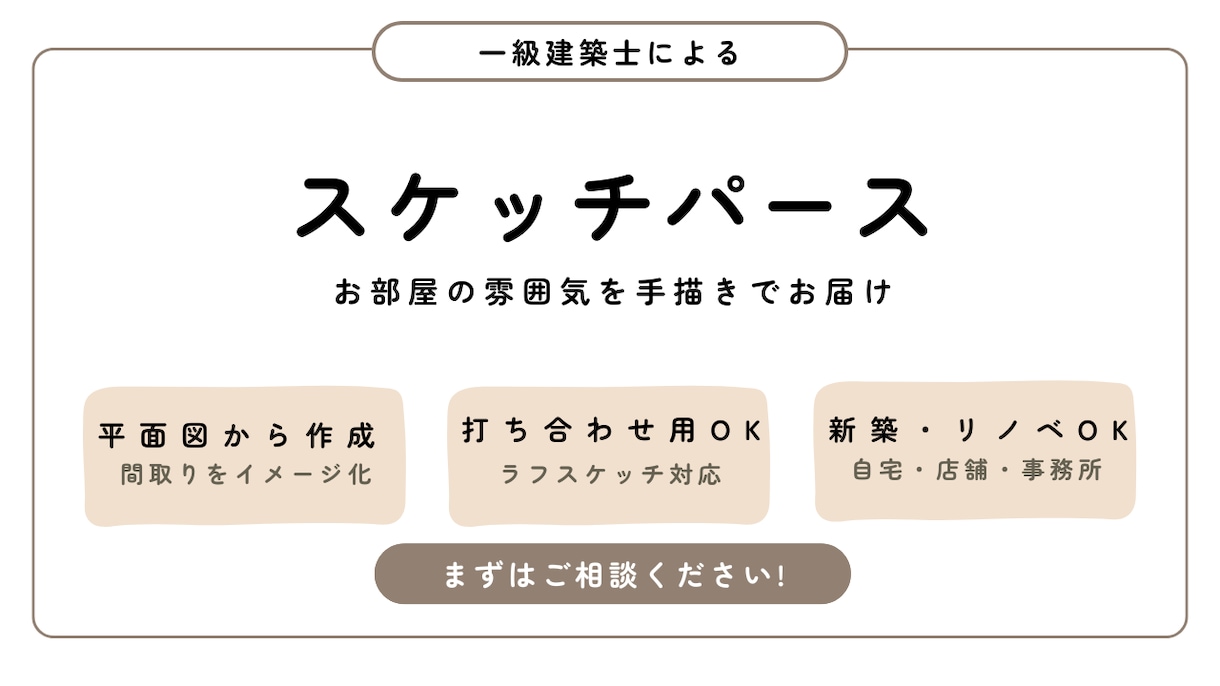 手描きの温かいパースでお部屋をイメージ化します CGじゃない、手書きの温かみで理想のお部屋を描きます。 イメージ1