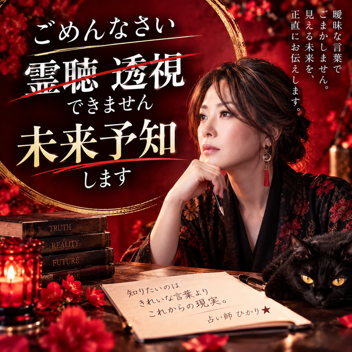 ごめんなさい。霊聴・透視できません。未来予知します ​嘘一切なし★透視は不可！正直な霊視で明るい未来を諭します イメージ5