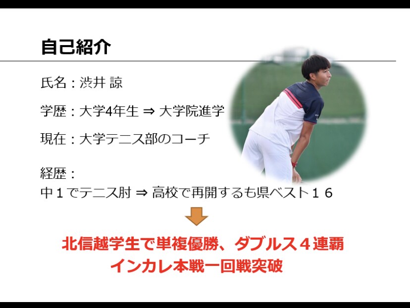 体験版/全国経験者が3ヶ月間テニスコンサルします 【格安】テニスコンサル1週間お試し【プロの前に俺を通れ】 イメージ2
