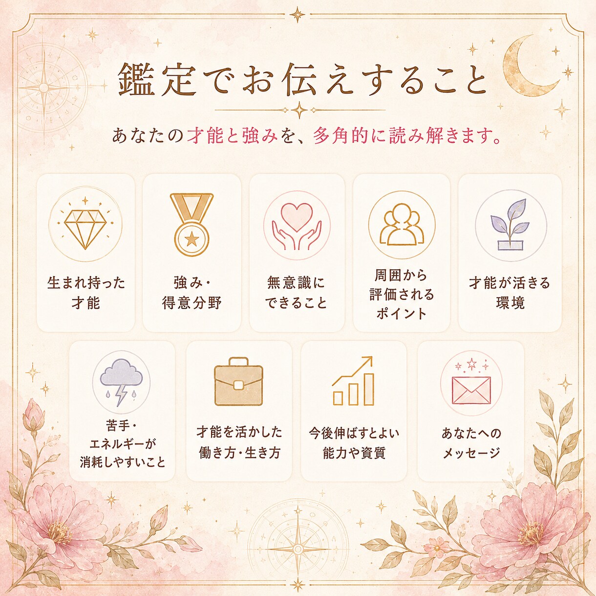 四柱推命であなたの才能と強みを読み解きます 生まれ持った資質・得意・活かし方を丁寧に鑑定 イメージ3