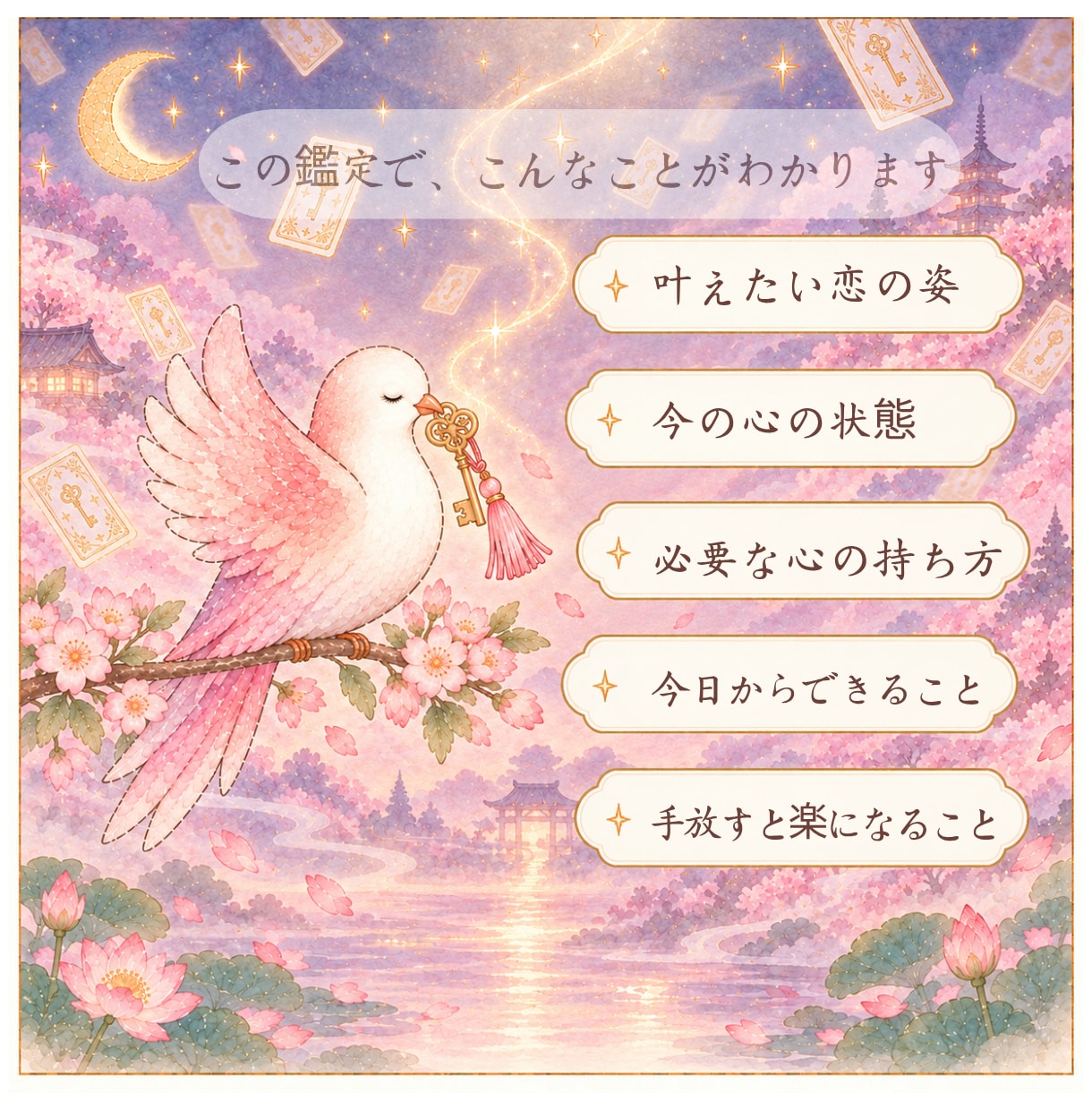 望む恋を引き寄せる私へ♡霊感タロットで導きます 不安をほっこり手放して、叶える鍵をお届けします♡ イメージ3