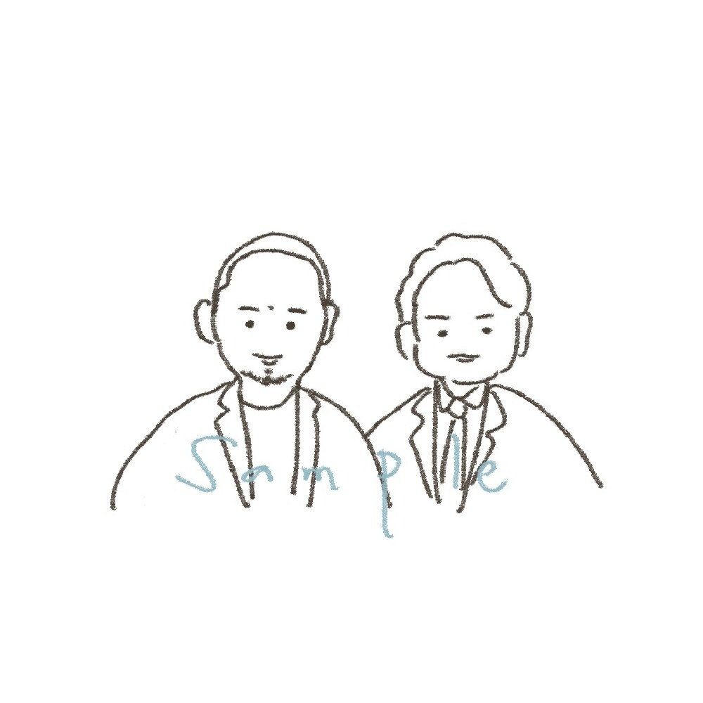 シンプルな似顔絵描きます 簡素なのにどこか似ている、そんな似顔絵を描きます。 イメージ1