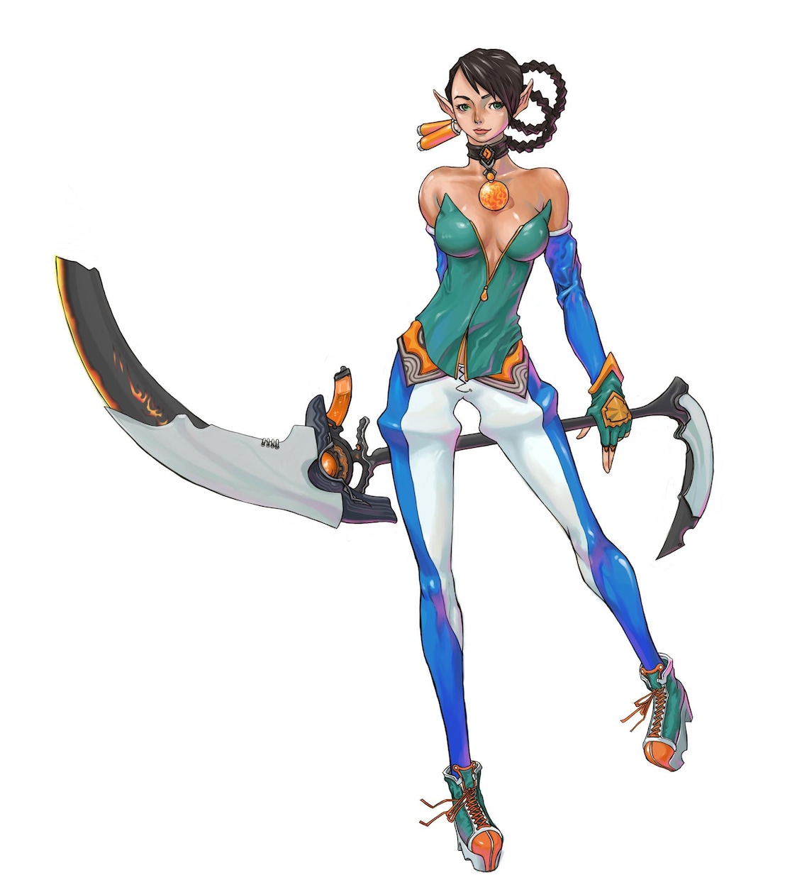 厚塗りキャラクターデザイン承りますます 存在感のあるオリジナルキャラクターが得意です。 イメージ2