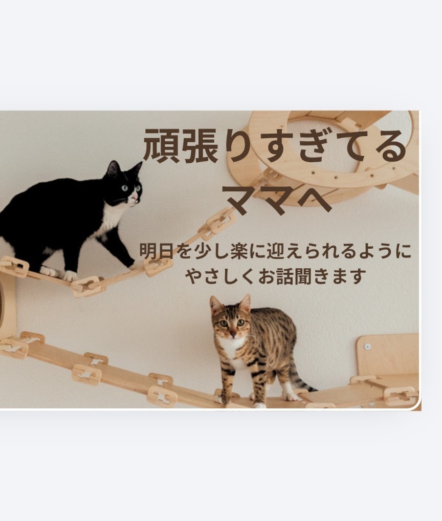 家族を優先してきたママに寄り添います 育児も自分も大切にしたいママへ。あなたの声を聞かせてね。 イメージ1