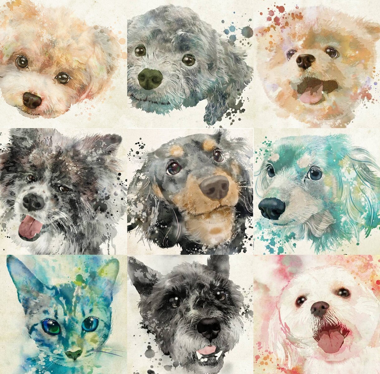 猫の似顔絵、オリジナルアートにデザインします ポスター・フレームパネル納品可。愛猫家さんのプレゼントに イメージ4