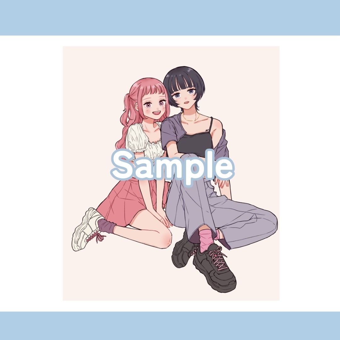 アイドルのようなふわふわ可愛いイラスト描きます SNSアイコンイラストも承りますᕦ(ò_óˇ)ᕤ イメージ7