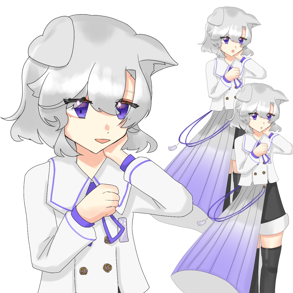 可愛い・綺麗な立ち絵描きます VTuber、TRPG用、歌い手、ゲーム実況等の立ち絵に！ イメージ2