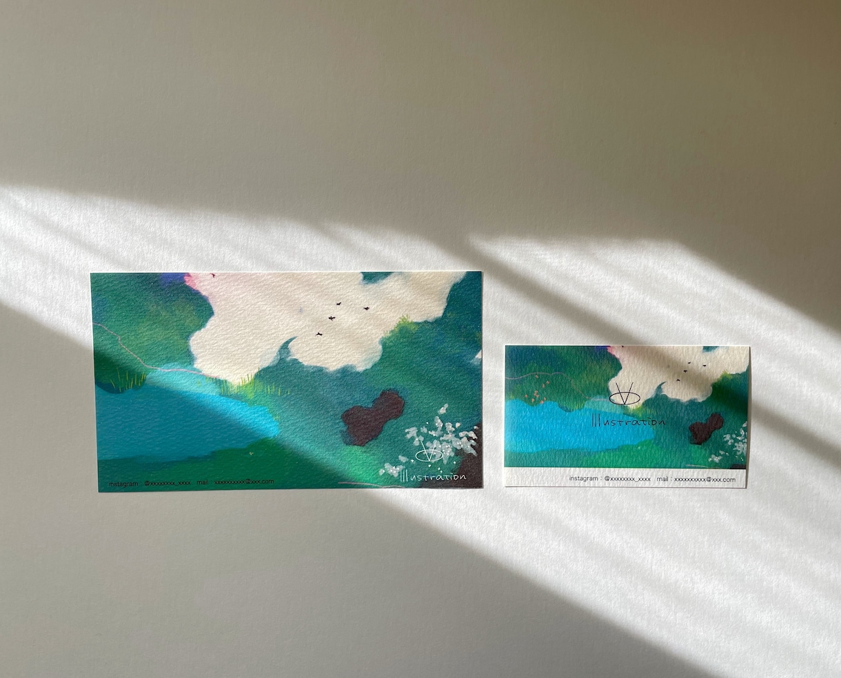 半抽象なイラスト作成いたします お好きな色合いで、色々使えるイラストを描きます！ イメージ2