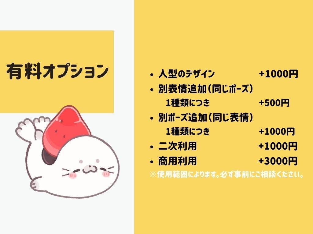 あなただけのゆるもちキャラクター作ります かわいいオリジナルキャラクターがほしい方をお手伝いします！ イメージ4