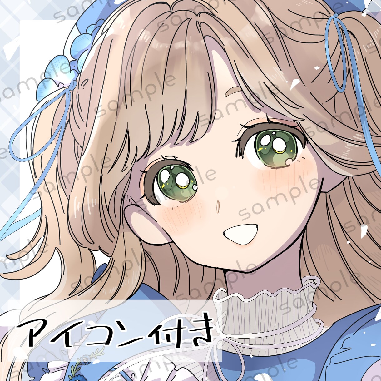 一点物、アニメ調ふわふわ女の子の立ち絵販売します 充実した差分で組み合わせは40通り、アイコン付き イメージ4