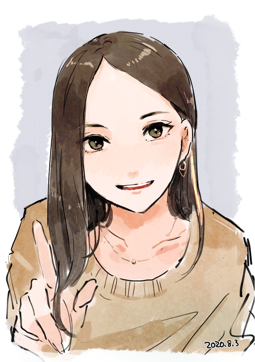 バストアップイラスト承ります お気軽にDM（メッセージにて）ご相談ください！ イメージ3