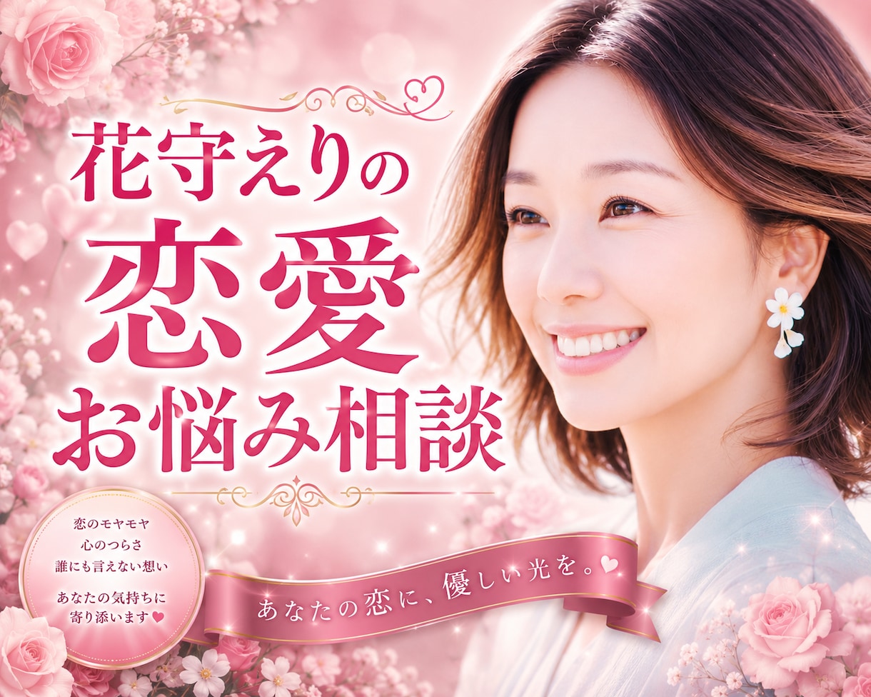 恋愛の悩み❤️誰にも言えない気持ち❤️受け止めます 恋愛相談/今すぐ/悩み/片思い/不倫関係/将来の不安 イメージ1