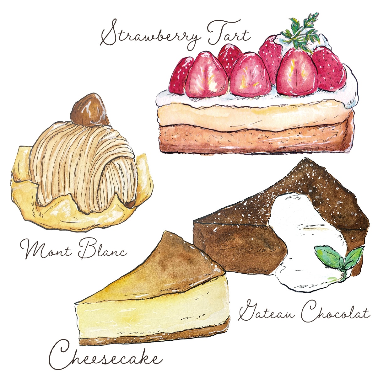 おいしそうな食べ物＆飲み物の手描きイラスト描きます 注文したくなるイラストでメニューやチラシを作りませんか？ イメージ6