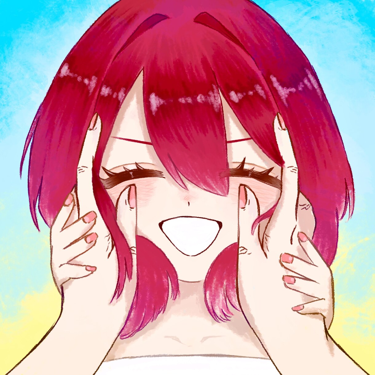シンプルなアニメ系アイコン描きます 格安でSNSやゲーム用アイコン描きます！ イメージ4
