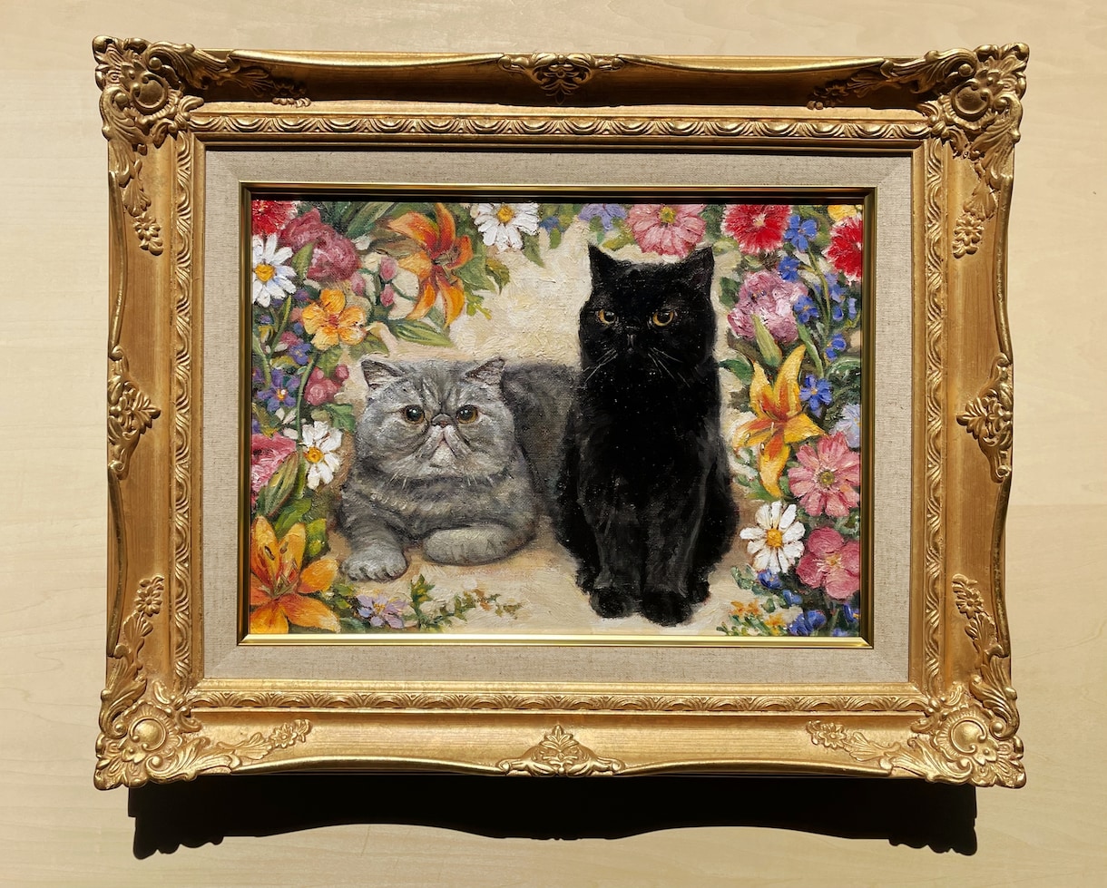 本格的なペットの似顔絵を油絵で描きます イタリアで油絵技法を学んだ画家がお描きします！ イメージ3