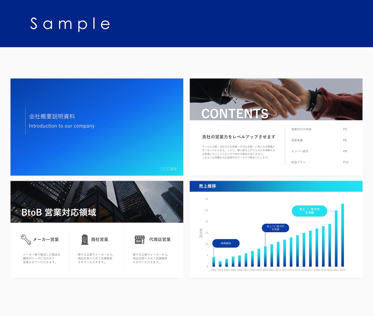 営業用のパワーポイント資料作成いたします 資料作成の時間をやりたいことをする時間に使いませんか？ イメージ3