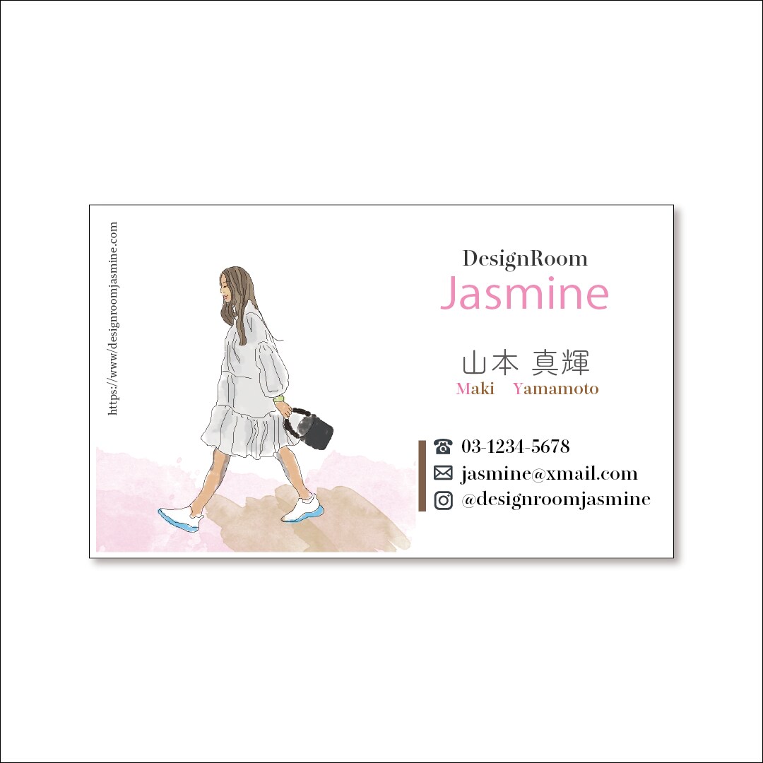 イラスト入り名刺・ショップカードをつくります 似顔絵イラストであなたの雰囲気や魅力を印象づけるデザインに イメージ2