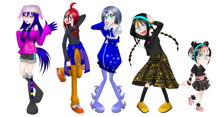 合成音声キャラの立ち絵描きます UTAUやMYCOEIROINKキャラクターの立ち絵等に イメージ1