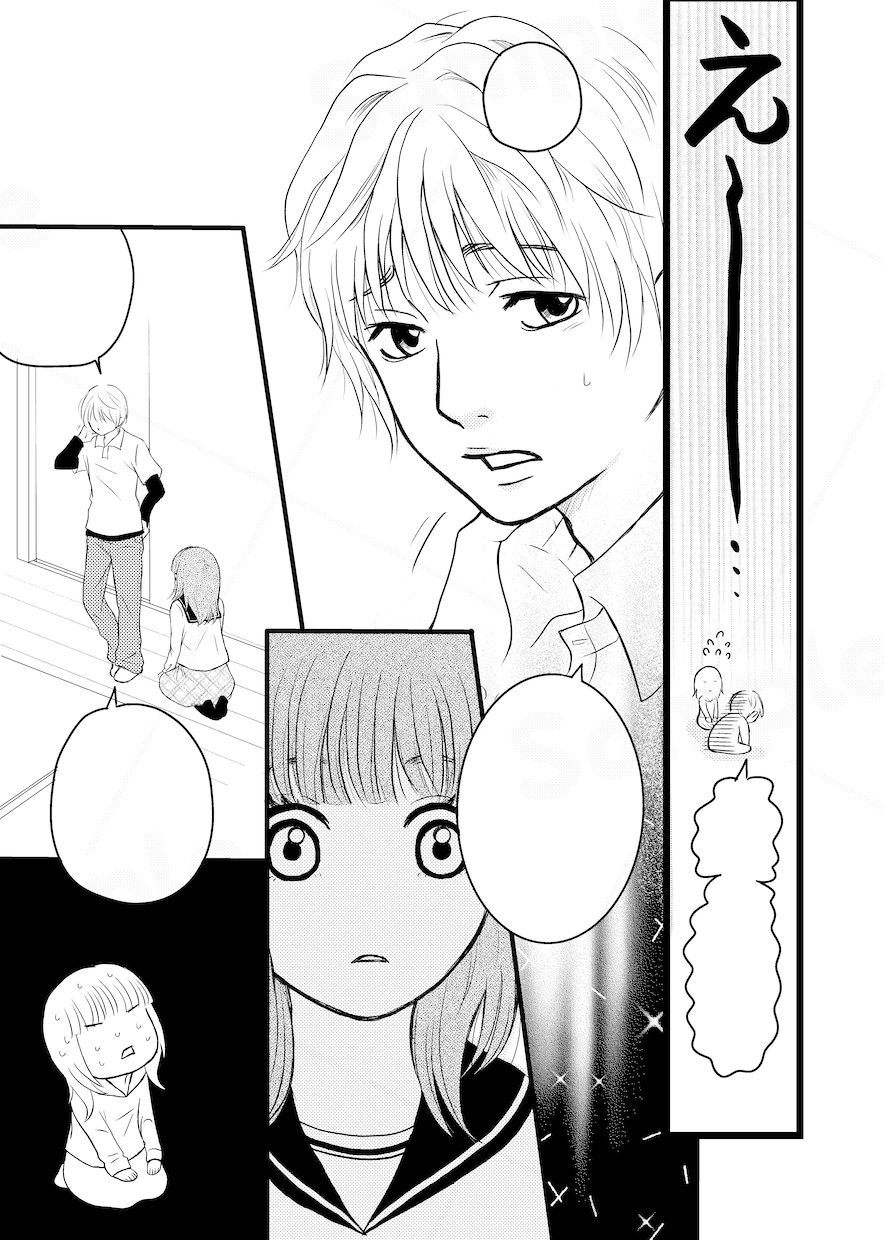 自作ネームがある方専門！作画〜清書仕上げ代行します 元プロ漫画家が女性漫画・少女漫画風に執筆◆個人・同人誌向き◎ イメージ4