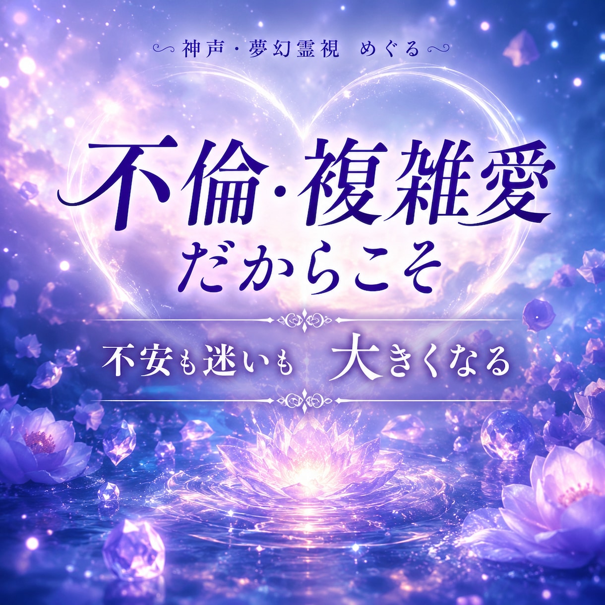 不倫・複雑愛｜既婚の彼の本音と恋の行方を霊視します 誰にも言えない恋。彼の本音と今後の動きをお伝えします イメージ4